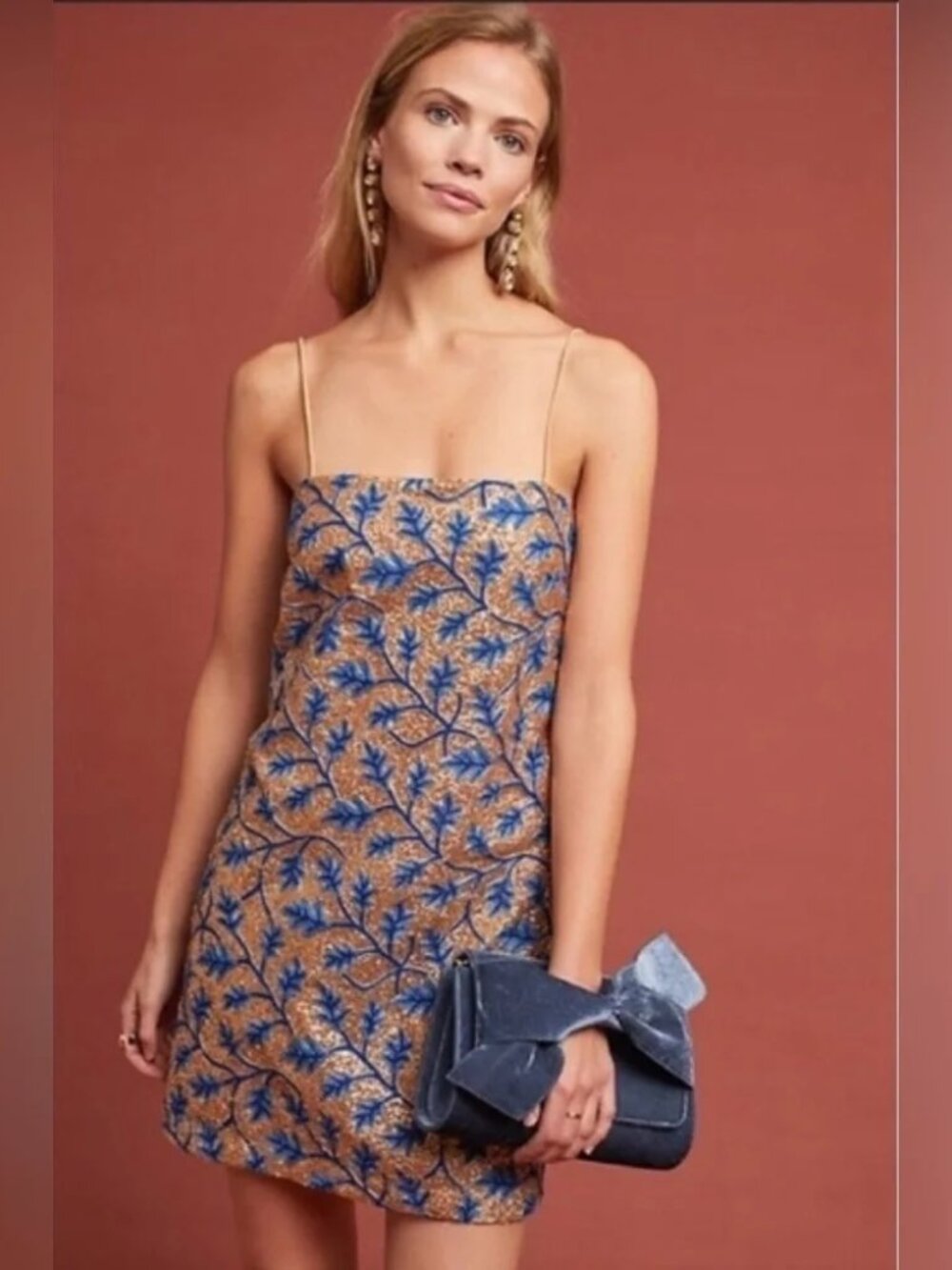 The Odells Gold Sequined Mini Dress M